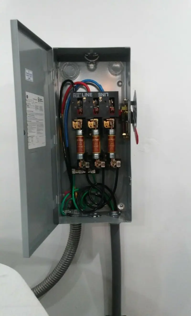 Three-phase disconnect switch installed for Electrical Wiring & Rewiring in Lawnside