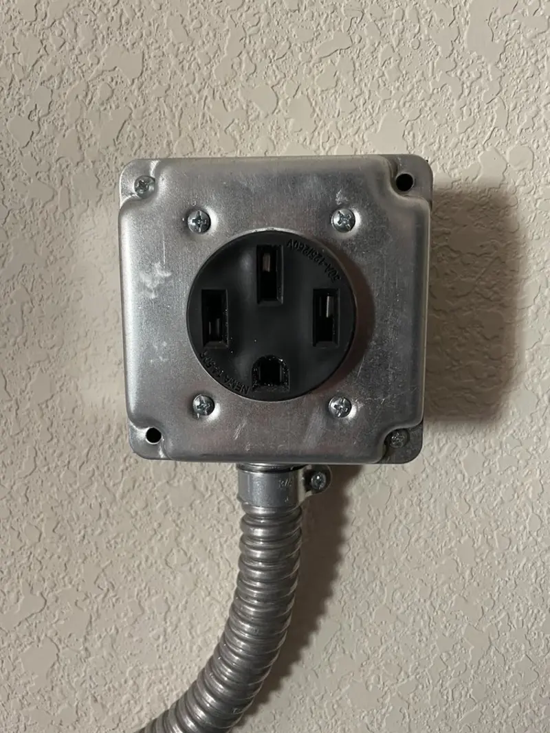 NEMA 14-50 outlet installed for Electrical Panel Upgrade in Lawnside